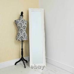 Extra Large Full Length White Floor Standing Mirror Antique 5ft6 X 1ft6 167x46cm