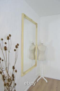 Extra Large Full Longueur Ivory Cream Wall Mirror Antique 5ft6 X 3ft6 167 X 106cm