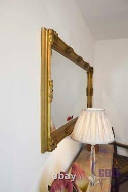 Extra Large Gold Vintage Style Full Longueur Miroir Mural 5ft5 X 2ft7 165cm X 78cm
