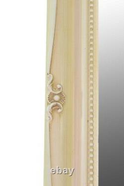 Extra Large Miroir Full Longueur Ivory Cream Wall Antique 5ft6x2ft6 167cm X 76cm