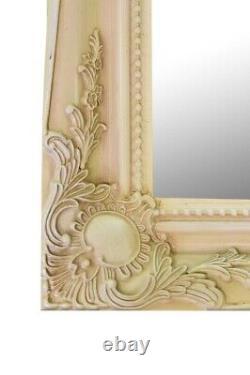 Extra Large Miroir Full Longueur Ivory Cream Wall Antique 5ft6x2ft6 167cm X 76cm