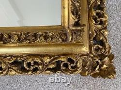 Extra Large Ornate Full Length Gold Wood Vintage Mirror Antique 150cm X 118cm