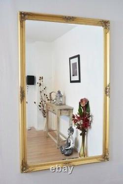 Extra Large Pleine Longueur Or Antique Dressing Wall Mirror Long 168cm X 107cm
