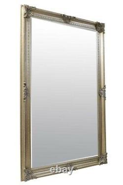 Extra Large Wall Mirror Antique Vintage Full Length Silver 8ft X 5ft 241x147cm