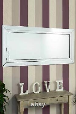 Extra Large Wall Mirror Full Length Silver Frameless 5ft9 X 2f9 174cm X 85cm