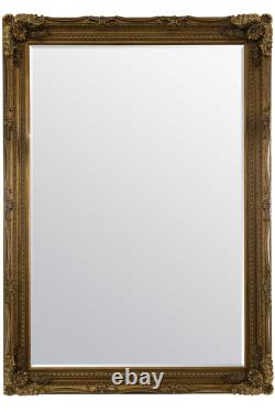 Extra Large Wall Mirror Gold Antique Vintage Pleine Longueur 5ft1x7ft1 154 X 215cm