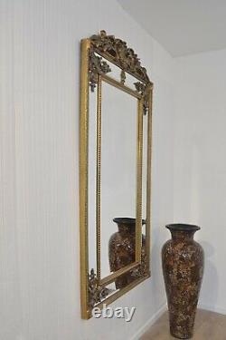 Extra Large Wall Mirror Gold Antique Vintage Pleine Longueur 6ft X 3ft 183cm X 92cm