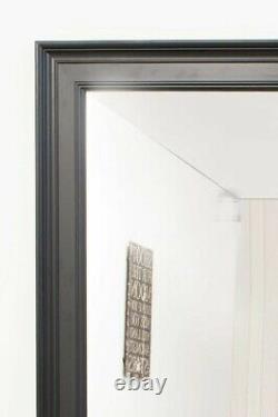 Extra Large Wall Mirror Noir Encadré Moderne Pleine Longueur 6ft 9 X 4ft 9 206x145cm