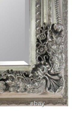 Extra Large Wall Mirror Silver Antique Vintage Pleine Longueur 5ft1x7ft1 154 X 215cm