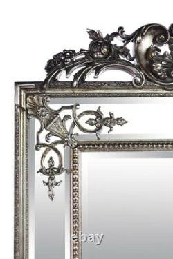 Extra Large Wall Mirror Silver Antique Vintage Pleine Longueur 6ft X 3ft 183cm X