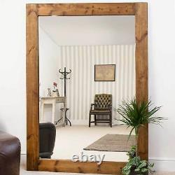 Extra Large Wall Mirror Solid Wood Framed Full Length 6ft11x4ft11 211cm X 149cm