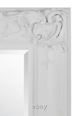 Extra Large White Full Length Long Leaner Wall Mirror 7ft X 5ft 213 X 152cm