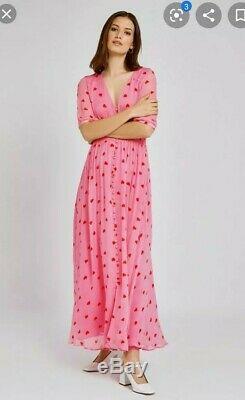 Fantôme Valentina Rose Maxi Love Heart Dress Large (14) Rrp £ 185
