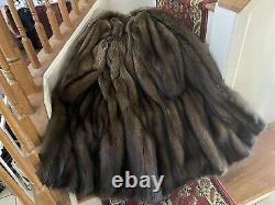 Fisher Sable Fur Revillon Cinquième Avenue Manteau De Pleine Longueur