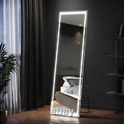 Full Length Mirror Free Standing Avec Lumière Led Grande Chambre Meubles 50×160cm
