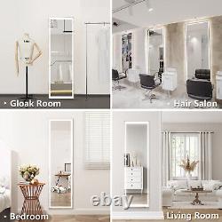 Full Longueur Miroir Led Light Grand Dressing Miroir Standing / Wall Mounted 160x50