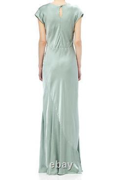 Ghost Hollywood Wendy Dusty Vert Robe Taille L Prc £225 Re077 DD 18
