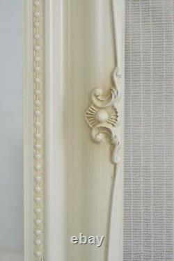 Grand Ivory Antique Shabby Full Longueur Vintage Robe Miroir Mural167cm X 46cm