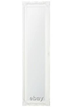 Grand Miroir Blanc Pleine Longueur Antique Design Robe Mur 5ft6 X 1ft6 167cm X 45