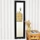 Grand Miroir Classique Noir Pleine Longueur Longue Robe Murale 5ft6 X 1ft6 167cm X 46cm