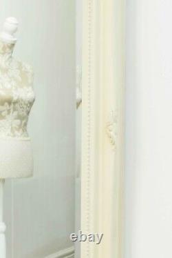 Grand Miroir D'ivoire Antique Classic Plein Longueur Orné 110cm-200cm X 79cm-140cm