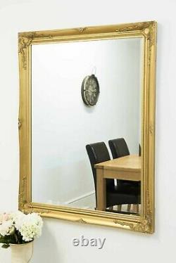 Grand Miroir D'or Antique Classic Pleine Longueur Orné 110cm-200cm X 79cm-140cm