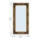 Grand Miroir Doré Antique Pleine Longueur Sur Pied/mural Vertical & Horizontal