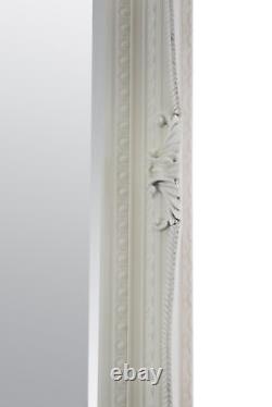 Grand Miroir Louis Cream Ivory Antique Full Length Leaner Wall 179cm X 118cm