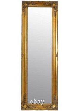 Grand Miroir Pleine Longueur Long Or Style Antique Mur 4ft6 X 1ft6 135 X 45cm