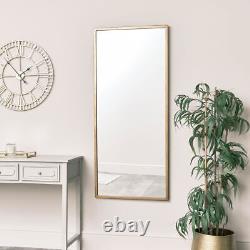 Grand Miroir Rectangulaire en Or moderne vintage antique décor portrait paysage