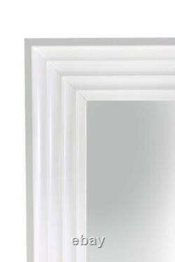 Grand Mur Moderne En Couche Blanche Pleine Longueur / Miroir De Fuite 167cmx75cm Prix De Vente Conseillé 130€