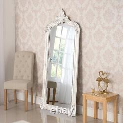 Grand Pleine Longueur Miroir Décoratif Blanc 183x76cm