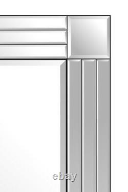 Grand Silver Full Length Long Venetian Wall Mirror 5ft9 X 2ft9 174cm X 85cm