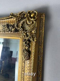 Grand Standing Full Length Vintage Gilt Gold Miroir Encadré