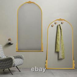 Grand miroir antique cintré pleine longueur 180cm Décoration pour le salon et la chambre à coucher
