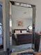 Grand Miroir Antique En Argent Orné De Style Patrimoine De Pleine Longueur 110cm X 200cm