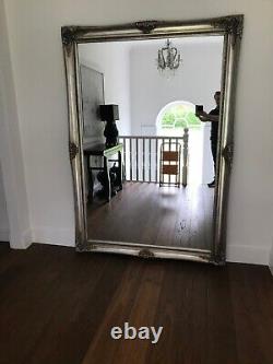 Grand miroir argenté d'occasion, pré-possédé 145cm x 210cm