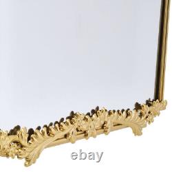 Grand miroir arqué orné doré plein longueur miroir mural inclinable 12060cm