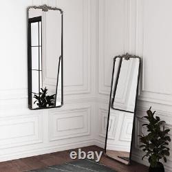 Grand miroir plein longueur floral antique de 160x60cm