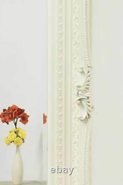 Grande Crème Pleine Longueur Long Louis Antique Ornate Wall Mirror 6ft X 3ft