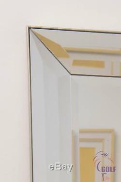 Grande Longueur Pleine Modena Triple Bevel Surround Miroir Mural 5ft5 X 2ft7