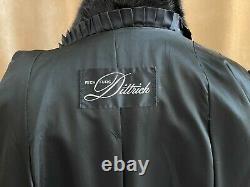 Grande Mink Fur Coat Dittrich Rich Furs Ranch Femmes Full Length Black Vintage XL