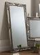 Hampshire Grand Décoratif En Argent Longueur Totale Miroir Mural Pliant 67 X 33