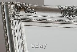Harrow Extra Large Argent Rectangle Étage Longueur Plein Mur Miroir 67 X 33