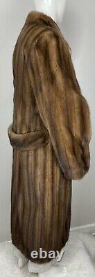Hommes Pastel Autumn Haze Brown Real Fur 55 Longueur Complete Coat Double Breasted