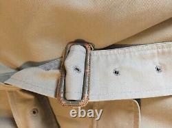Hommes Vintage Burberrys Pleine Longueur Trench Manteau Avec Laine Liner Taille 50 Long (xl)