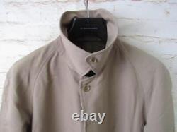 Hommes Vintage Burberrys Single Breasted Full Longueur Manteau Uk Taille Grand / A31 116