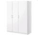 Ikea Dombas Grande Taille 3 Armoire Porte, Blanc, 140x181cm, Hinges Tablettes Réglables