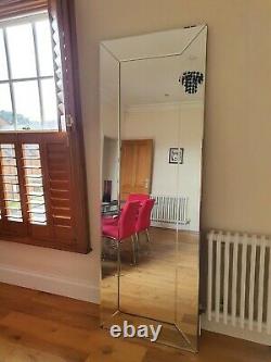 Laura Ashley Grande Pleine Longueur Gadsby Bevelled Mirror, Rare, Coût £500