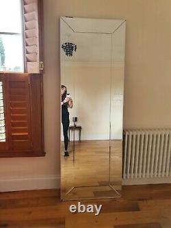 Laura Ashley Grande Pleine Longueur Gadsby Bevelled Mirror, Rare, Coût £500